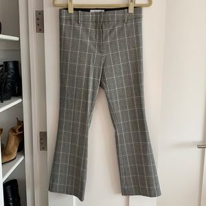 Derek Lam 10 Crosby Plaid Flare Pants
